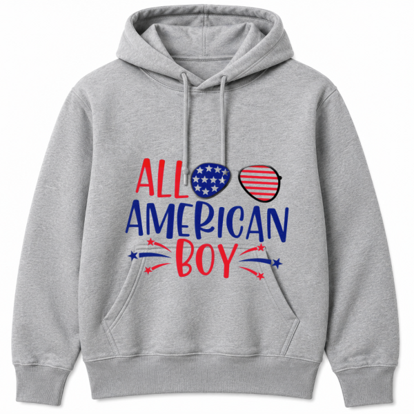 All American Boy Stars Sunglasses Hoodie
