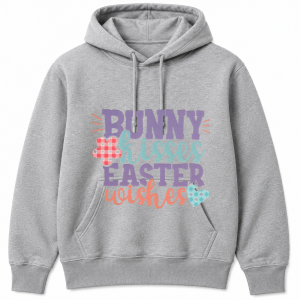 Bunny Kisses Easter Wishes Hoodie