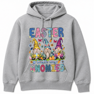 Easter Gnome Trio Butterflies Hoodie