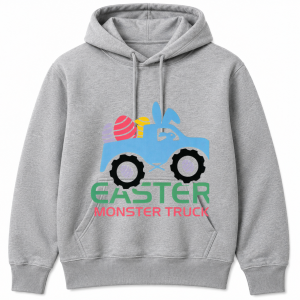 Easter Monster Truck Bunny Ears Hoodie