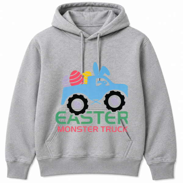 Easter Monster Truck Bunny Ears Hoodie