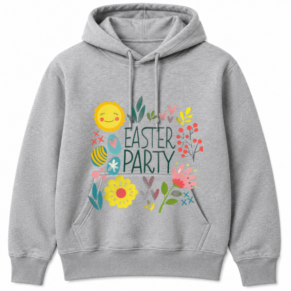 Easter Party Sun Flowers Eggs Hoodie