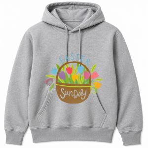 Easter Sunday Tulip Basket Hoodie