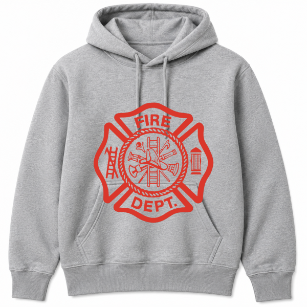 Fire Department Badge Emblem Hoodie