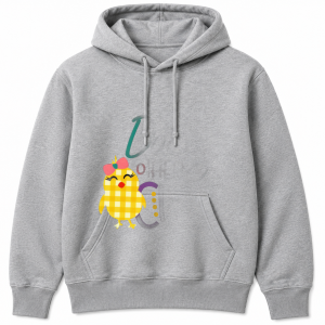 Gingham Chick Pink Bow Hoodie