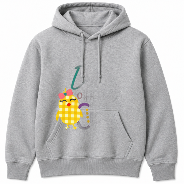 Gingham Chick Pink Bow Hoodie