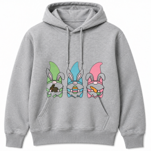 Gnomes Trio Bunny Egg Carrot Hoodie