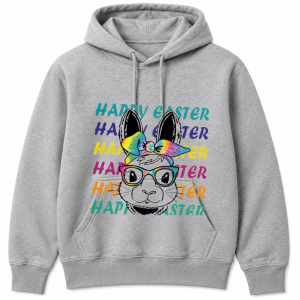 Happy Easter Bunny Tie Dye Sunglasses Hoodie