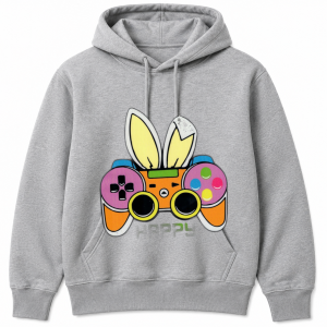 Happy Easter Game Controller Bunny Ears Hoodie