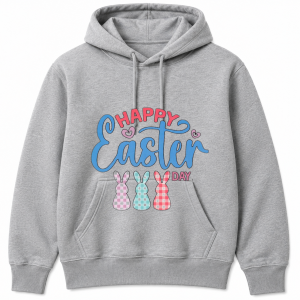Happy Easter Sunday Script Bunnies Hoodie
