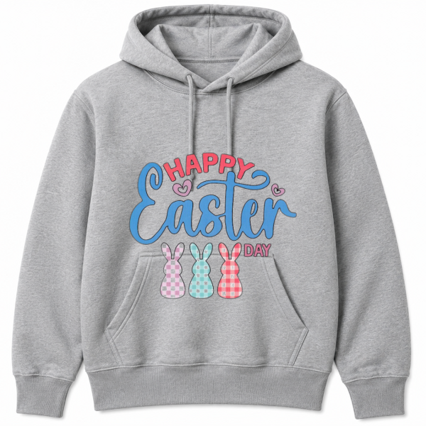 Happy Easter Sunday Script Bunnies Hoodie