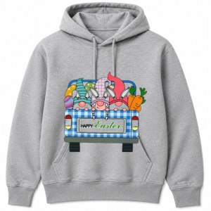 Happy Easter Truck Gnomes Carrots Hoodie