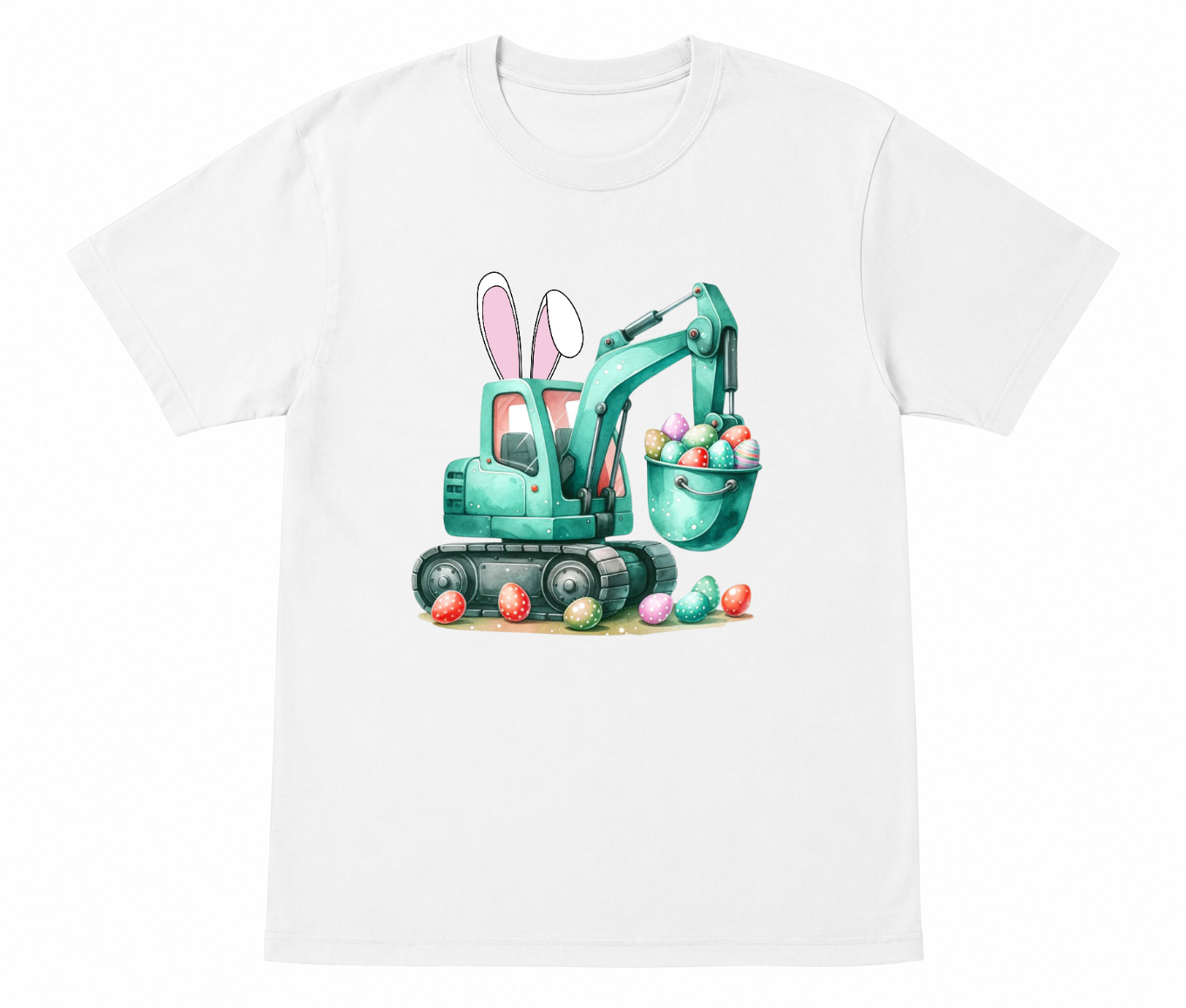 Bunny Excavator Easter Egg Digger Shirt