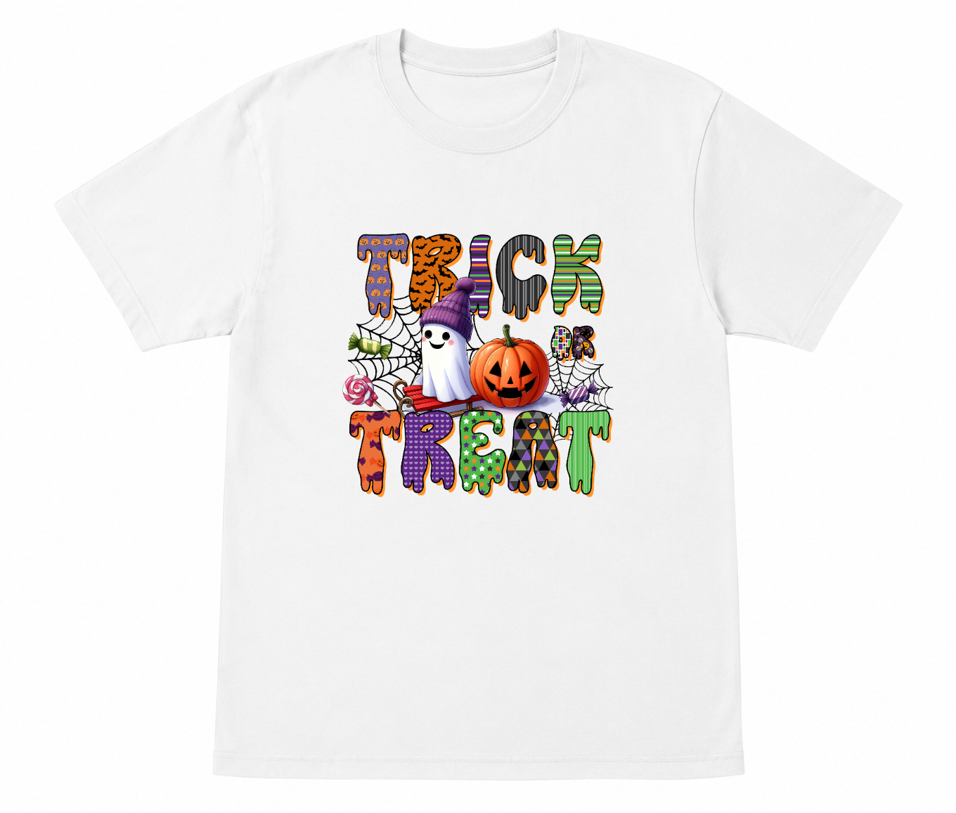 Trick or Treat Cozy Ghost Halloween Shirt