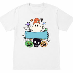 Cute Ghost with Beanie Halloween Shirt