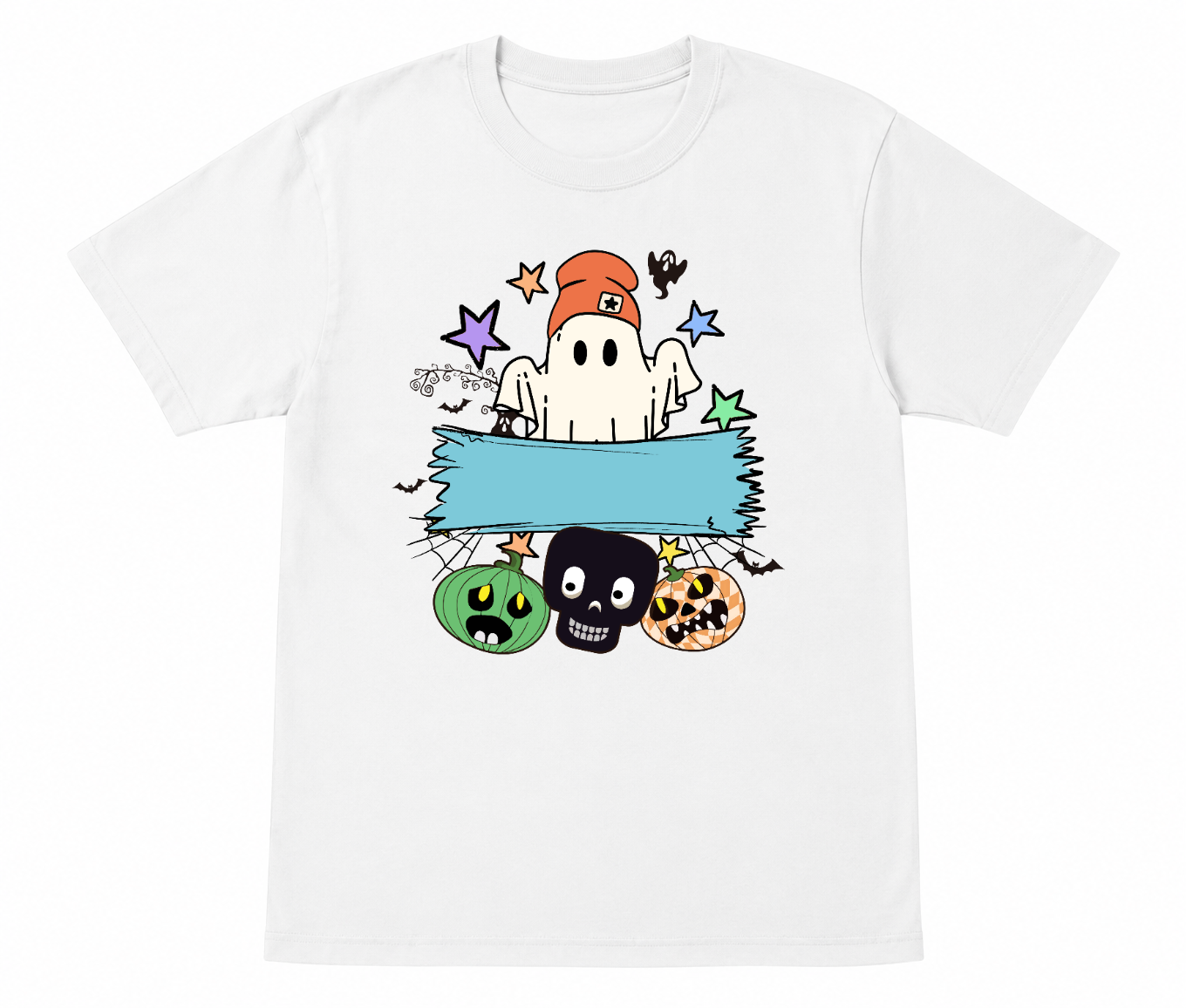Cute Ghost with Beanie Halloween Shirt
