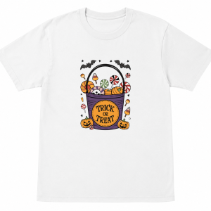 Trick or Treat Candy Bucket Halloween Shirt