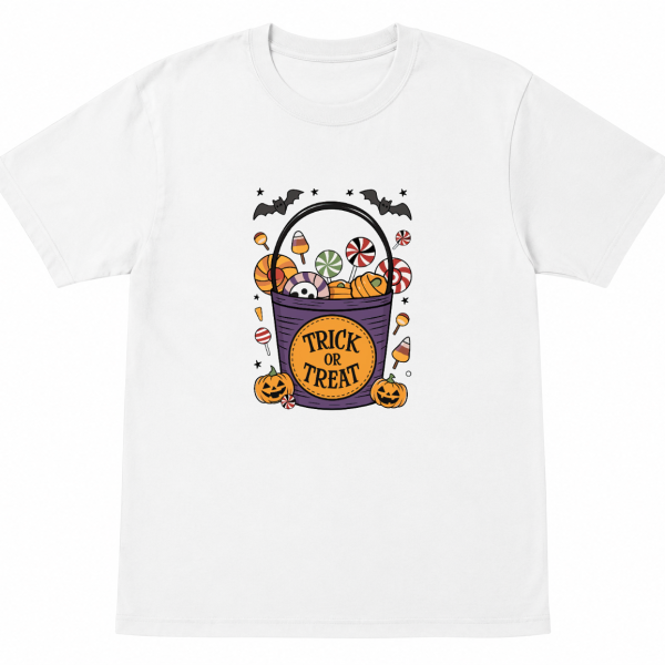 Trick or Treat Candy Bucket Halloween Shirt
