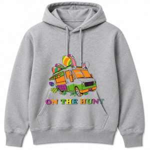 On the Hunt Easter Van Bunny Ears Hoodie