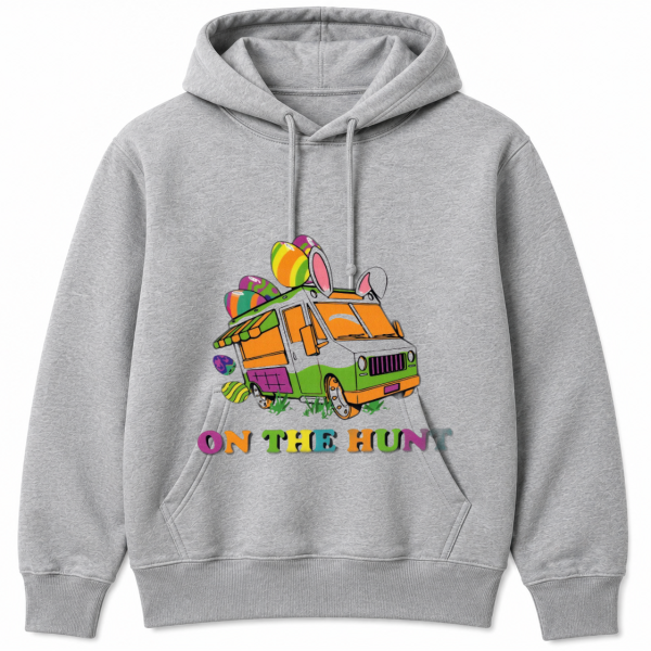 On the Hunt Easter Van Bunny Ears Hoodie
