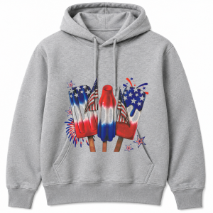Patriotic Popsicles Flags Hoodie