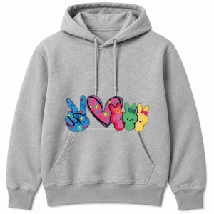 Peace Love Peeps Bunnies Hoodie