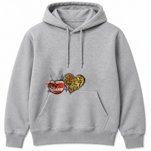 Peace Sign Leopard Heart Patriotic Hoodie